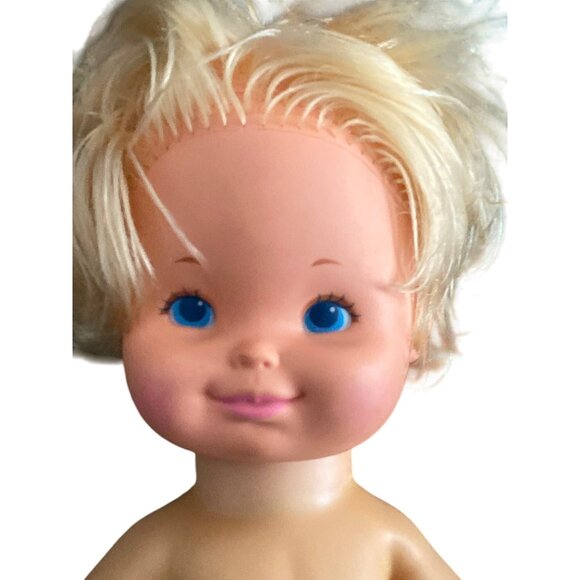 VTG Mattel Baby Tenderlove Baby Doll Soft Rubber Blonde Blue Eye 1975-1978 - Picture 2 of 13